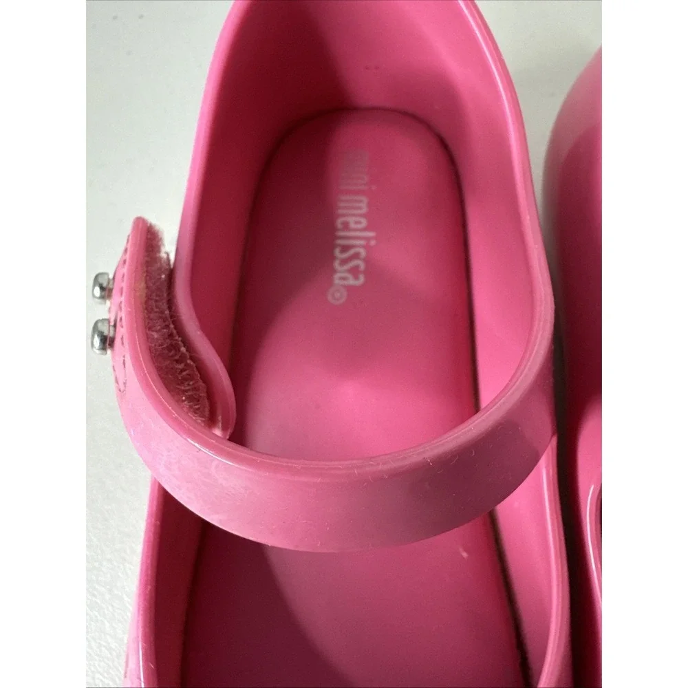 Mini Melissa Ultragirl Garden Pink Jelly Mary Jane Flower Ladybug Shoes